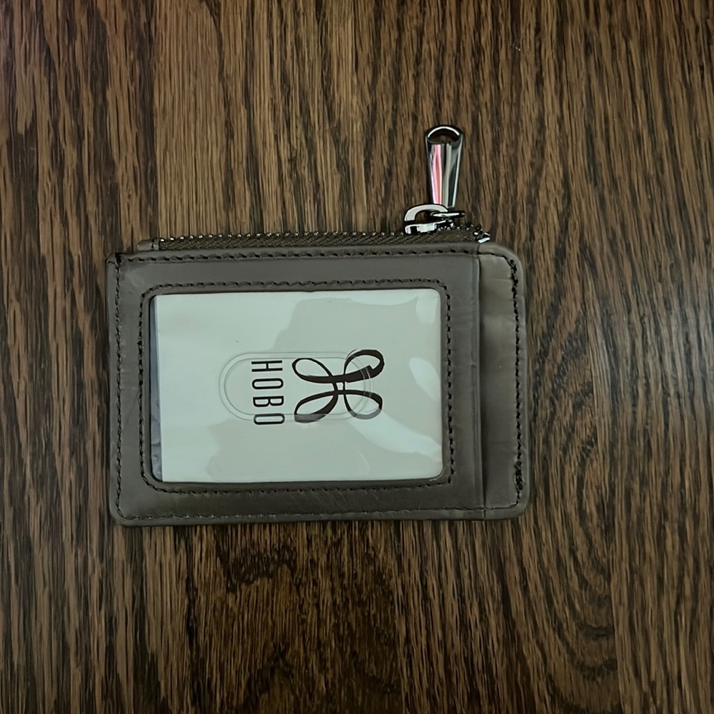HOBO brown leather card holder
